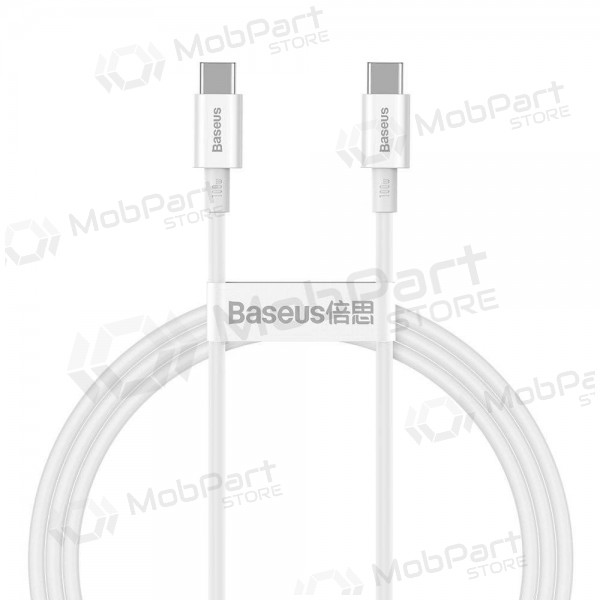 Cable Baseus Superior Type-C - Type-C 100W 1.0m (blanco) CATYS-B02