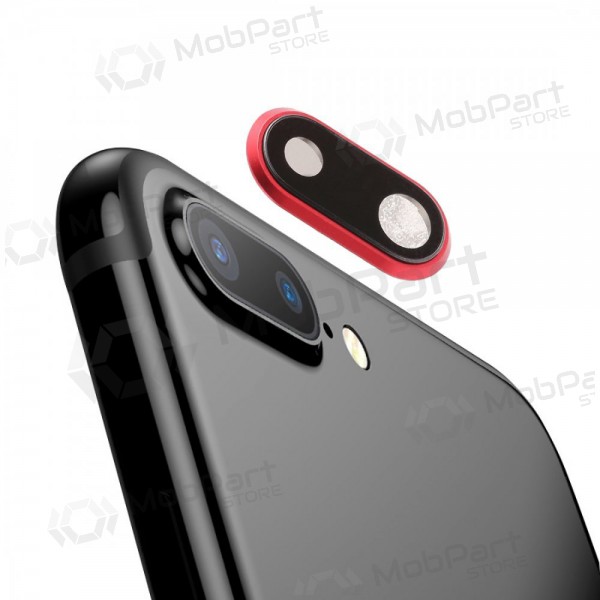 Apple iPhone 8 Plus Cristal camara (rojo) (con un marco) Apple iPhone 8 Plus Cristal camara (rojo) (con un marco)
