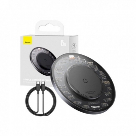 Cargador inalámbrico Baseus BS-W530 de 15 W Qi negro