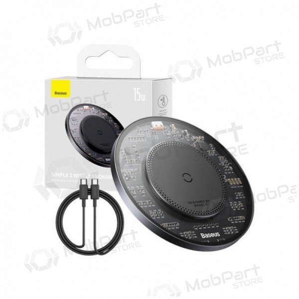 Cargador inalámbrico Baseus BS-W530 de 15 W Qi negro