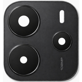 Cristal de cámara con marco para Xiaomi Redmi Note 14 4G (negro)