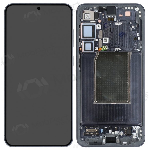 Pantalla Samsung Galaxy S25+ (negra) (con marco) (paquete de servicio ensamblado)