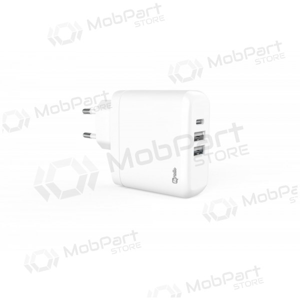 Cargador BeHello USB-C 45W PD + 2 USB (blanco)