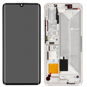 Xiaomi Mi Note 10 / Mi Note 10 Pro pantalla (blanco) (con un marco) (original)