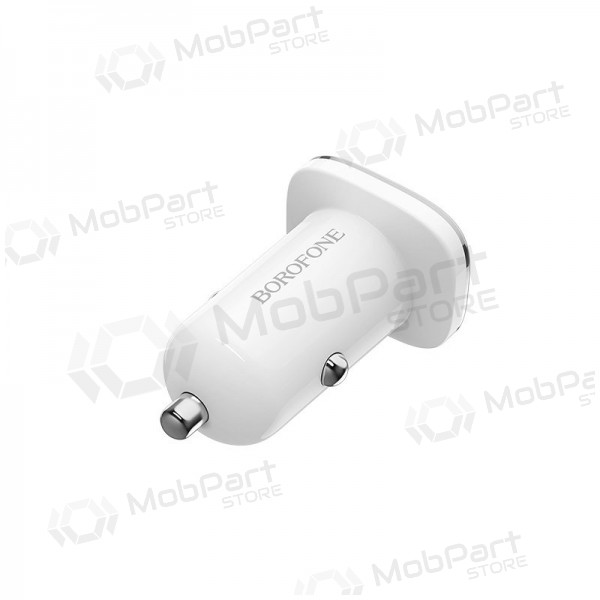 Cargador automobilinis Borofone BZ12 x 2 USB (2.4A) (blanco)