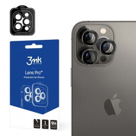 Apple iPhone 14 negro protector de cristal templado para la cámara 