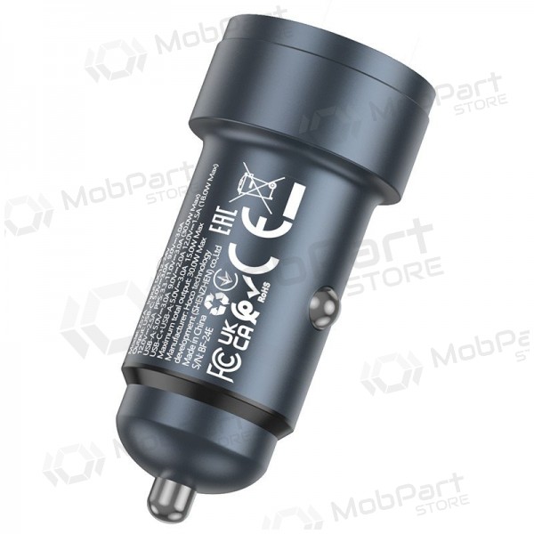 Cargador de coche Hoco Z57A 30 W USB-C + USB-A