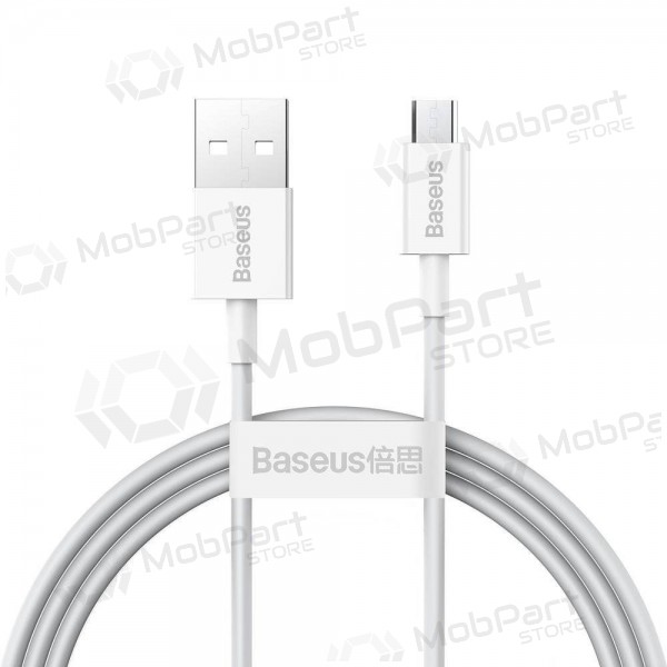 Cable USB Baseus Superior microUSB 2A 2.0m (blanco) CAMYS-A02