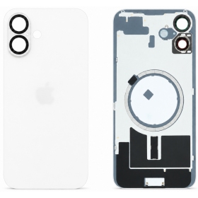 Tapa trasera para Apple iPhone 16 (blanco) (Premium)