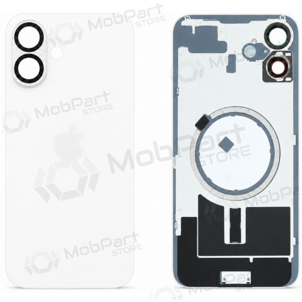 Tapa trasera para Apple iPhone 16 (blanco) (Premium)