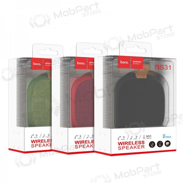 Altavoz portátil Bluetooth Hoco BS31 (rojo)