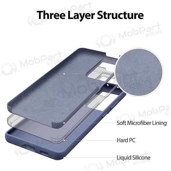 Funda para Samsung Galaxy A15 Mercury - Silicone Case (gris lavanda)