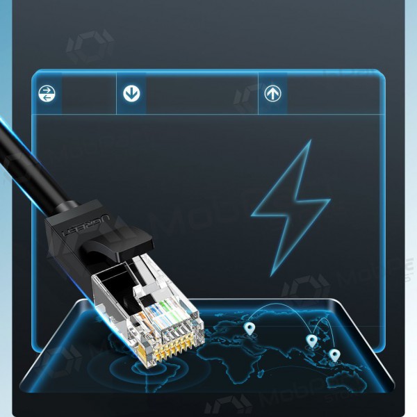 Cable Ugreen RJ45 Cat 6 UTP 1000Mbps 2.0m (negro)