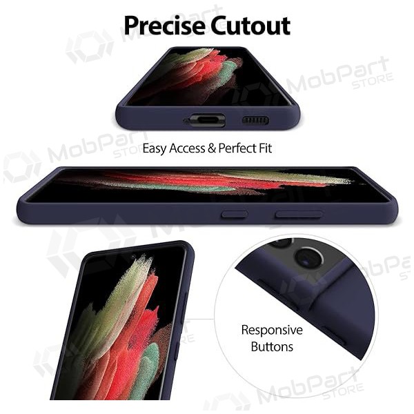 Funda de Silicona Mercury para Samsung Galaxy S24 (azul oscuro)