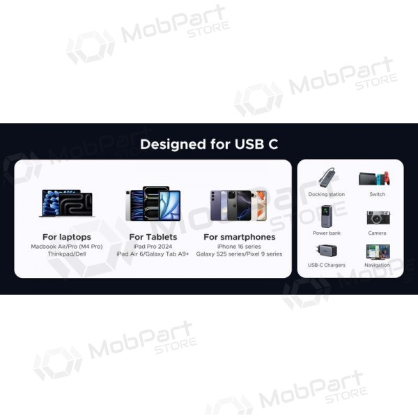 Cable USB-C Ugreen L706 USB-C a USB-C 1 m 240 W negro