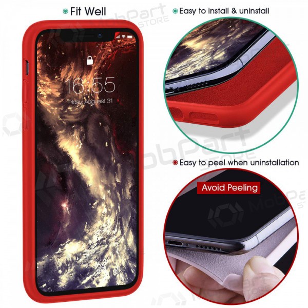 Funda para Apple iPhone 6 / 6S - Liquid Silicone - 1.5mm (rojo)