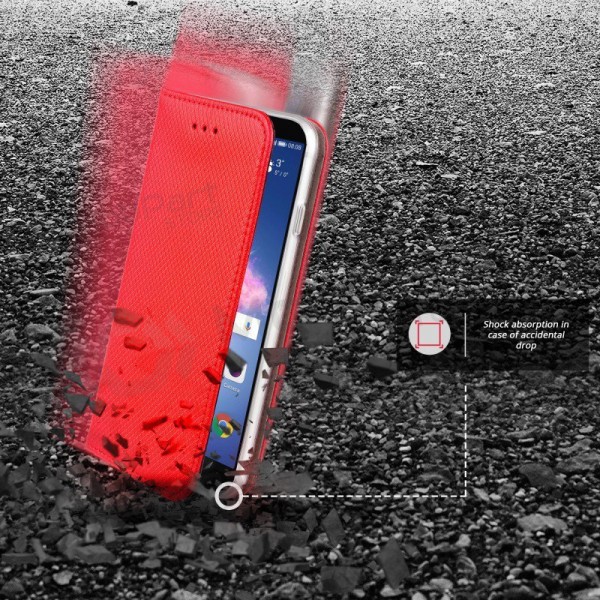 Xiaomi Redmi A7 4G / Redmi A5 / Poco C71 (171,7x77,8x8,26) funda - Smart Magnet roja.