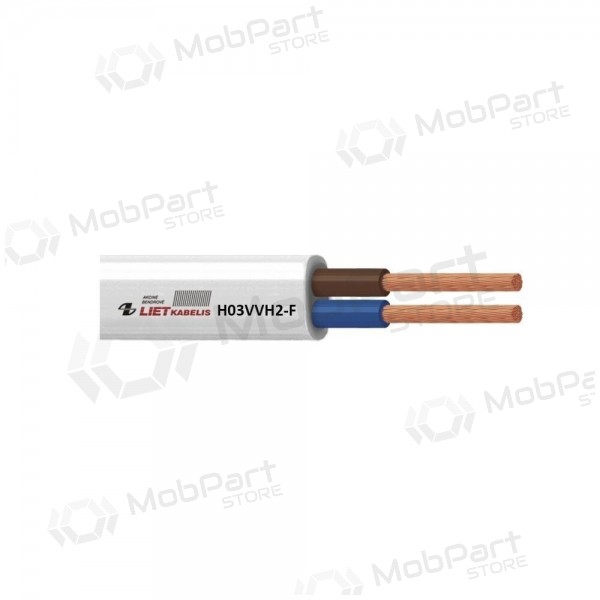 Cable OMYp de cobre multifilar plano Lietkabelis (2x1, 100m)