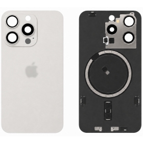 Tapa trasera para Apple iPhone 15 Pro (blanco) (Premium)