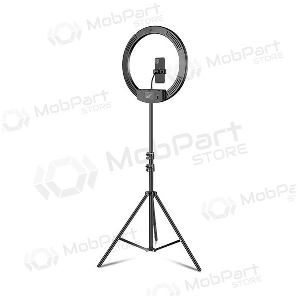 LED žiedinė lámpara 45cm, su trikoju stovu iki 2.1m LED žiedinė lámpara 45cm, su trikoju stovu iki 2.1m