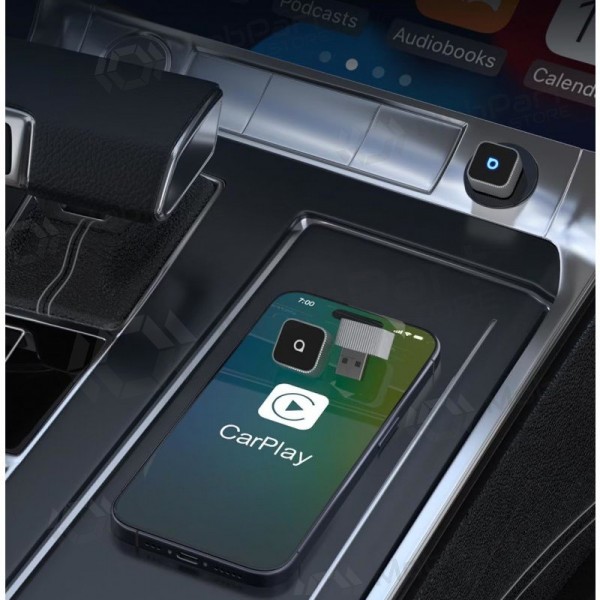Adaptador inalámbrico CarPlay / Android Auto Ottocast Mini Cube CP88-T2 plateado