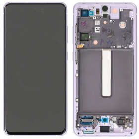 Samsung Galaxy S21 FE 5G pantalla (levandos) (con un marco) (original)