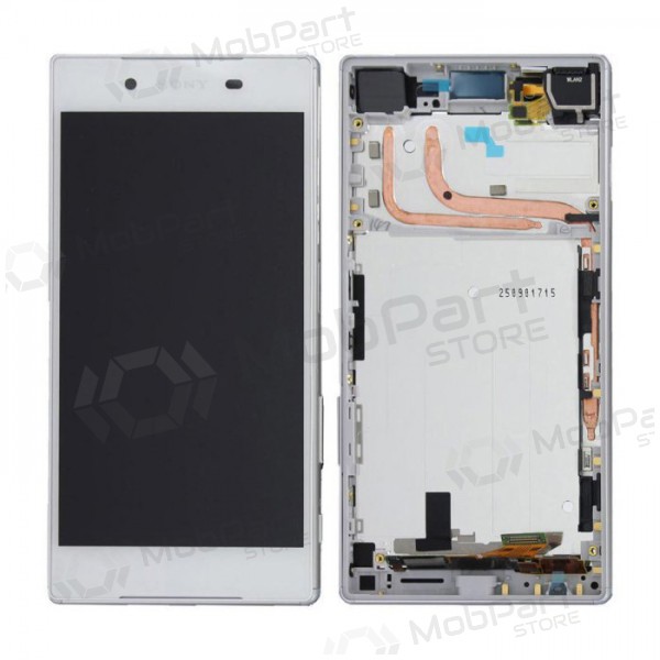 Sony E6603 / E6653 Xperia Z5 pantalla (blanco) (con un marco) (usada grade A, original)