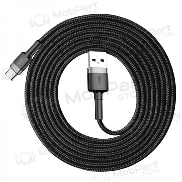 Cable Baseus Cafule PD Type-C - Type-C 3.0A 60W (gris-negro) 1.0m CATKLF-GG1