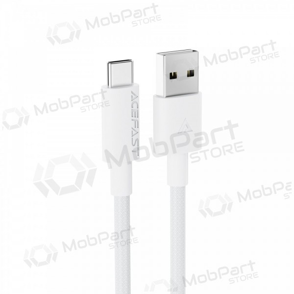 USB cable Acefast C18-04 USB-A to USB-C 1.2m blanco