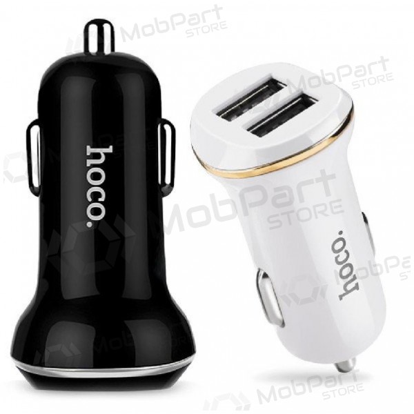 Cargador de coche HOCO Z1 Dual USB (5V 2.1A) (blanco)