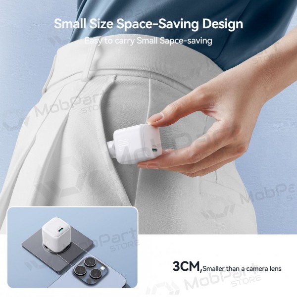 Cargador Joyroom JR-TCG08 USB-C GaN PD20W blanco