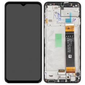 Pantalla Samsung Galaxy A23 4G (negra) (con marco) (original)