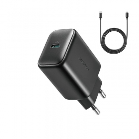 Cargador Joyroom JR-TCF23 USB-C 25W + USB-C to USB-C cable 1.0m negro