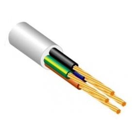 Cable flexible Lietkabelis OMY BVV-F 5x6 mm² de cobre PVC flexible.