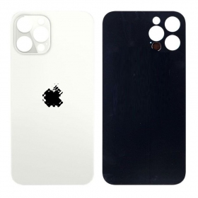 Apple iPhone 12 Pro Max tapa trasera de la batería (plata) (bigger hole for camera)