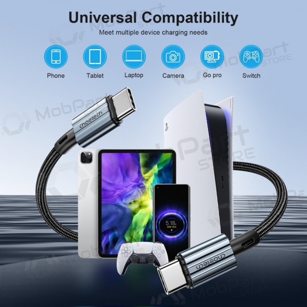 USB cable Choetech XCC-1015 USB-C to USB-C PD60W 2.0m negro