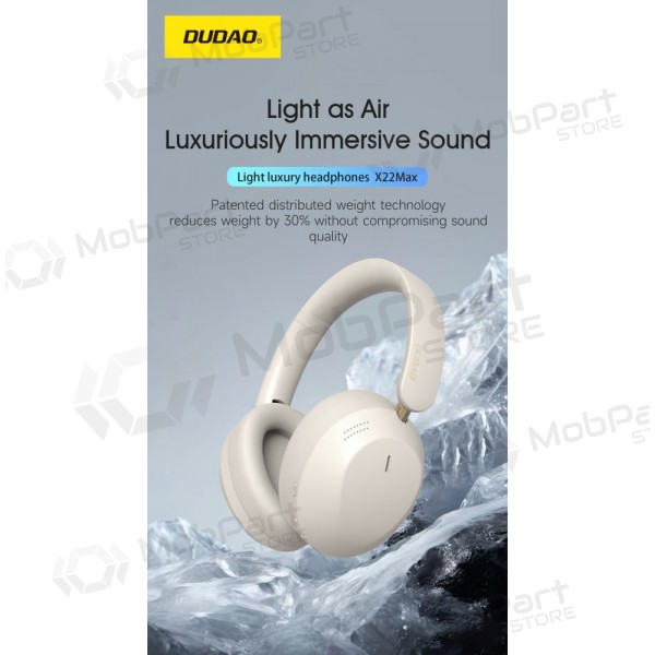 Auriculares inalámbricos con micrófono Dudao X22Max Bluetooth USB-C blancos
