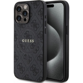Funda para Apple iPhone 15 Pro Max - Guess PU Leather 4G Colored Ring MagSafe