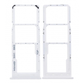 Samsung Galaxy A125 A12 / A127 A12S Titular de la tarjeta SIM (blanco) (service pack) (original)