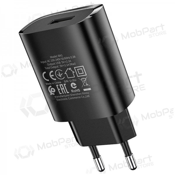 Cargador Borofone BN1 2.1A (negro)