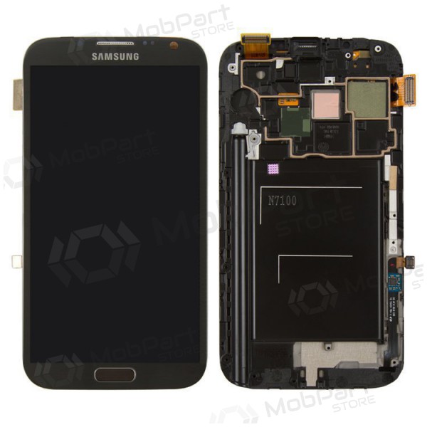 Samsung N7100 Galaxy Note 2 pantalla (negro) (con un marco) (service pack) (original) Samsung N7100 Galaxy Note 2 pantalla (negro) (con un marco) (service pack) (original)