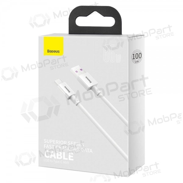USB cable Baseus Superior iš USB į Type-C 66W 2.0m blanco CATYS-A02