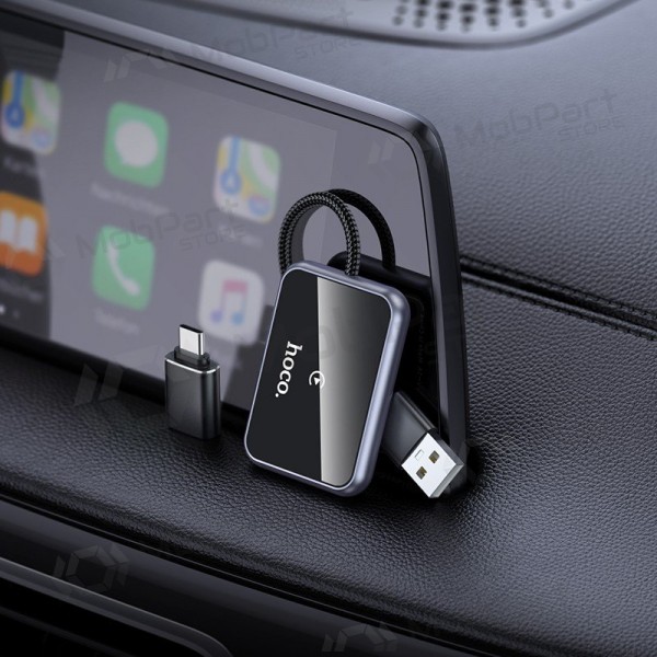Adaptador CarPlay Hoco HU1 inalámbrico negro