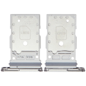Bandeja Dual SIM para Samsung Galaxy S25, S25+ (Plateado) (Original)