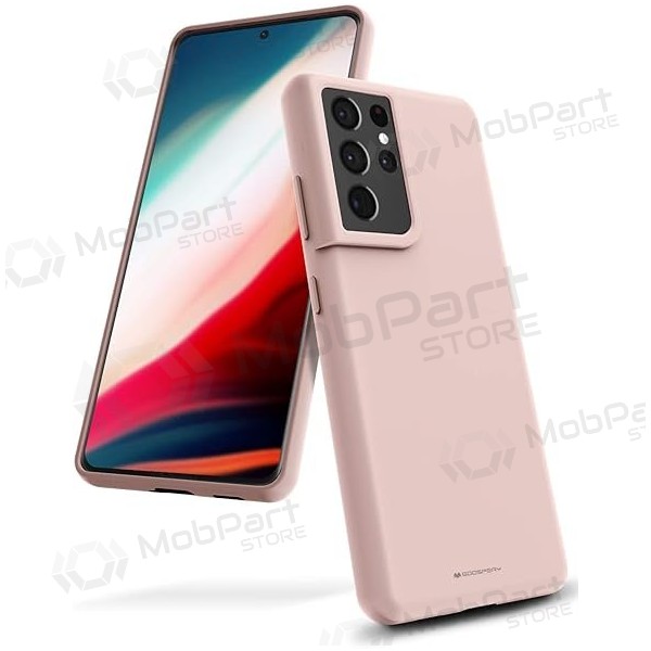 Funda de silicona Mercury para Samsung Galaxy A17 (rosa arena)