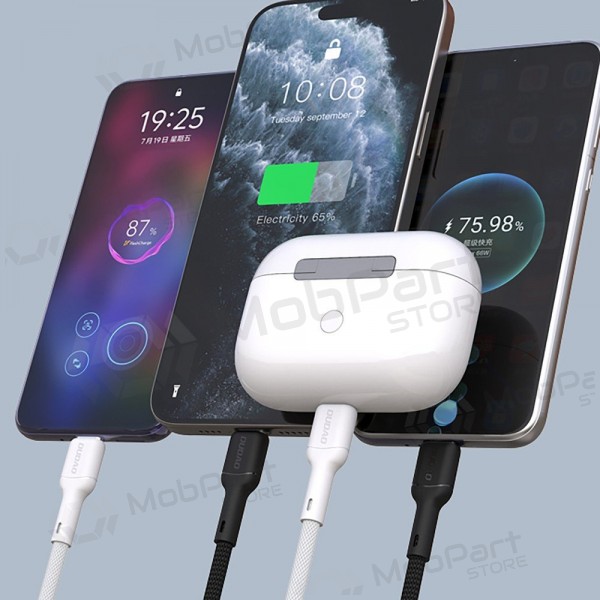 Cable USB-C Dudao L9C USB-C a USB-C 2 m 65 W negro