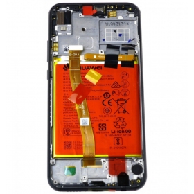 Huawei P20 Lite pantalla (negro) (con un marco y bateria) (service pack) (original)