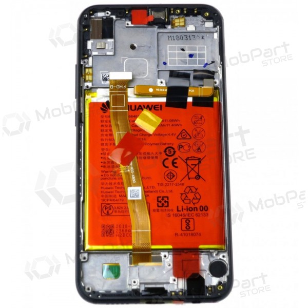 Huawei P20 Lite pantalla (negro) (con un marco y bateria) (service pack) (original)