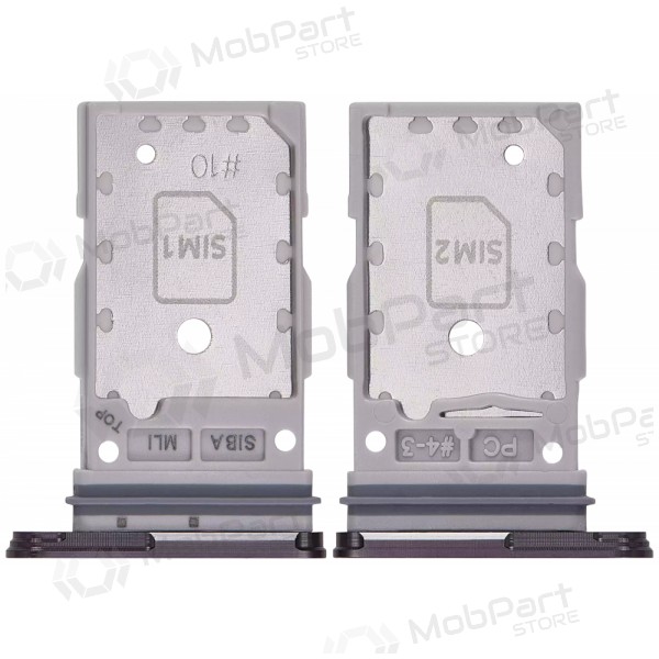 Soporte de tarjeta SIM dual para Samsung Galaxy S24, S24+ (negro) (original)