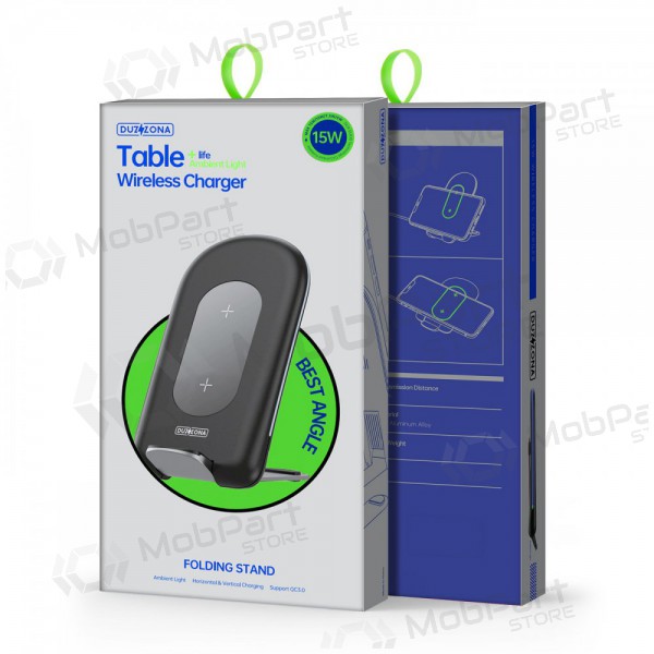 Cargador inalámbrica DUZZONA W2 15W (negro)